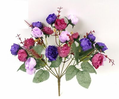 #ad Artificial Rose Flower Bouquet Fake Plant Bunch Wedding Party Home Decor Xmas US $7.68