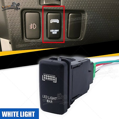 quot;LED LIGHT BARquot; Push Switch w Connector Wire Kit Fit Toyota Tacoma Tundra Prado $5.99