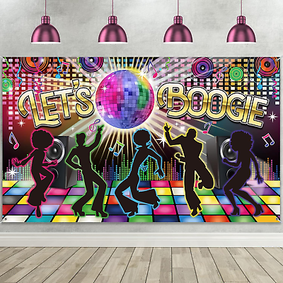 #ad Disco 70S Theme Party Decorations Back to 60S 70S 80S 90S Let#x27;S Boogie Disco Dan $32.99