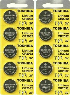 #ad 10 x New Original Toshiba CR2032 CR 2032 3V LITHIUM BATTERY DL2032 EXP 2033 $7.99