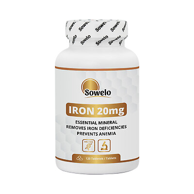 #ad SOWELO IRON 20mg TABLETS REDUCES IRON DEFICIENCY $65.99