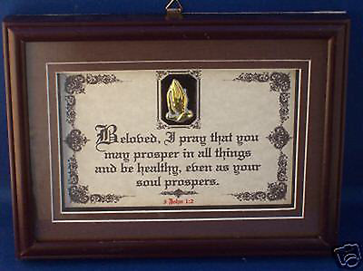 #ad New Bible Verse Plaques Signs quot;I PRAY THAT YOU MAY PROSPERquot; Christian Gifts $49 $39.95
