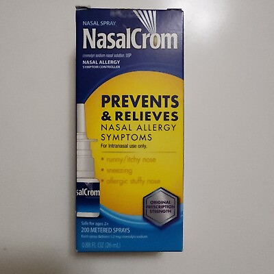 #ad Nasalcrom Nasal Allergy Symptom Spray 0.88 oz Exp 2025 $18.99