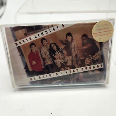 #ad DAVID LINDLEY EL RAYO X VERY GREASY Cassette Tape OG 1988 Rock Reggae Rare NEW $8.90