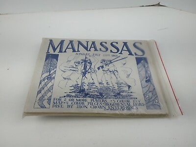 #ad ICE Wargame Manassas 1st Ed 1st Complete Unpunched In Original Bag Iron Crown $179.99