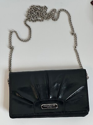 #ad Coach Patent Leather Crossbody Bag $50.00