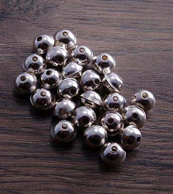 #ad Sterling Silver Bench Made Beads 6mm pack of 10 beads DB2H $12.85