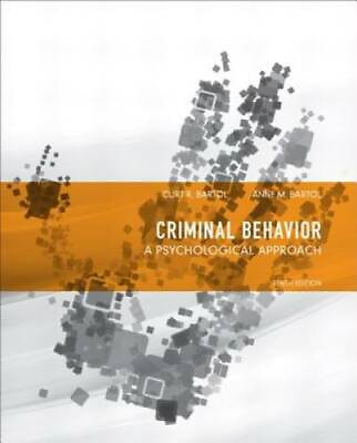 #ad Criminal Behavior: A Psychological Approach 10th Edition Hardcover GOOD $4.74