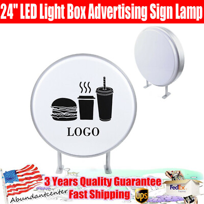 #ad 24quot; LED Double Sided Light Box Advertising Sign Illuminated Lamp Box Waterproof $90.25