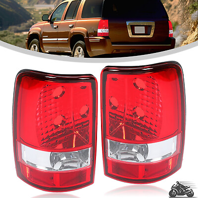 #ad Red Clear Tail Lights 2000 2006 Fits Chevy GMC Suburban Tahoe Yukon XL Lamp Pair $41.09