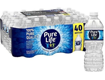 #ad Pure Life Purified Water 16.9 fl. oz. 40 pk. FAST SHIPPING $19.19