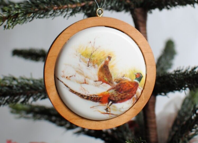#ad Hallmark Ring Necked Pheasant Christmas Ornament 3RD in Wildlife Collection 1984 $8.00