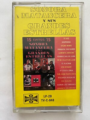 #ad LA SONORA MATANCERA LAS ESTRELLAS DE LA SONORA MATANCERA MEXICAN TAPE ALBUM $5.99