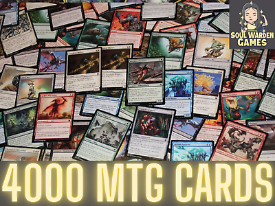 #ad 4000 MAGIC THE GATHERING MTG BULK LOT INSTANT COLLECTION WITH RARES AND FOILS $59.99
