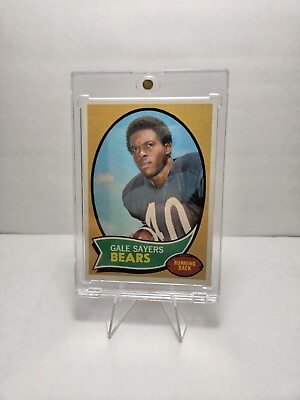 #ad 1970 Topps Football #70 Gale Sayers Bears HOF EX or Well Centered $19.99