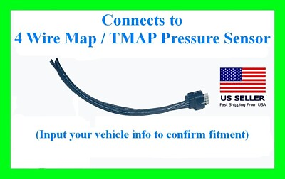 #ad fits Ford Dodge Chevy 4 wire TMAP MAP Intake Pressure Sensor Manifold Connector $24.99