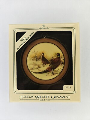 #ad HALLMARK Ring Necked Pheasant 1984 Wildlife Collection Ornament $7.95