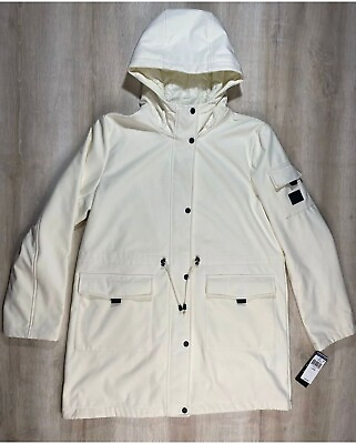 #ad Polo Ralph Lauren Womens Jacket White L USN Experimental Parka Anorak RARE LRL $124.74