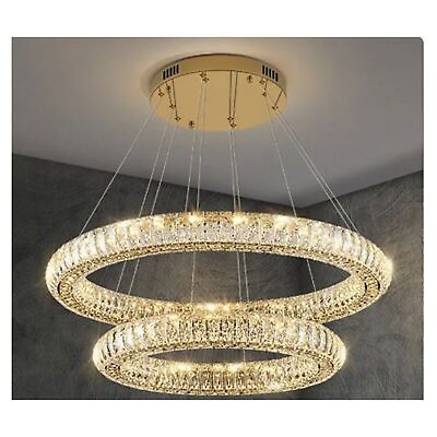 #ad Leilani Chandelier Luxury K9 Crystal Chandeliers Oval Light Lampshades $201.48