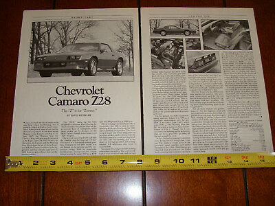 #ad 1990 CHEVROLET CAMARO Z28 ORIGINAL ARTICLE $11.95