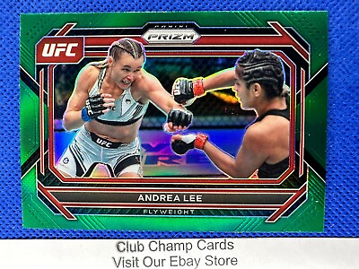 #ad 2023 #86 Andrea Lee Panini Prizm UFC Green Prizm $9.97