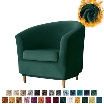 #ad 2023 New elastic velvet armchair cover Elastic soft single person sofa cover $95.65