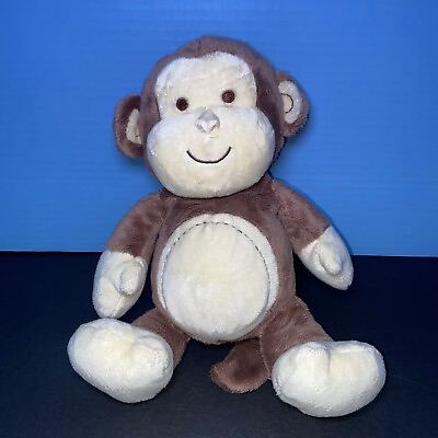 #ad Koala Baby Plush Monkey Brown Tan Stitch Vintage Toy Lovey Smile Stitch Eye Soft $34.79