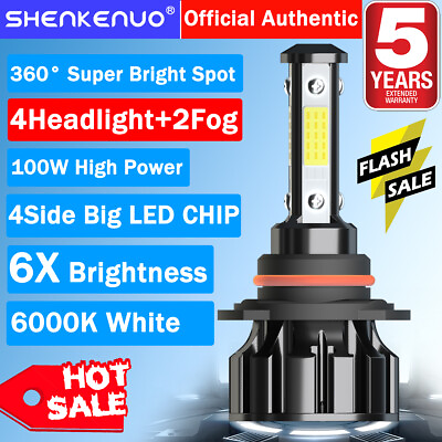 #ad For Dodge RAM 1500 2500 3500 2016 2017 2018 bright LED Headlightamp;Fog Light Bulbs $36.99