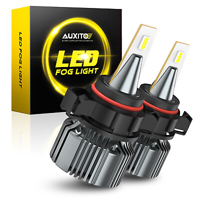 #ad AUXITO 12278 PSX26W 3000LM LED Fog Light Bulbs Cool White 6500K Replace Halogen $20.99