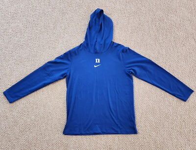 #ad New Duke Blue Devils Nike On Field DRI FIT Performance Pullover Hoodie XL $75.00