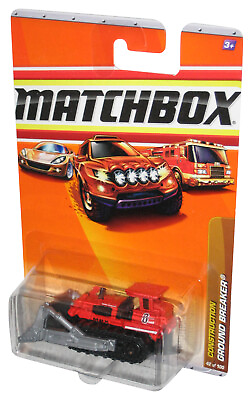 #ad Matchbox Construction 2010 Red Ground Breaker Bulldozer Toy #42 100 $14.98