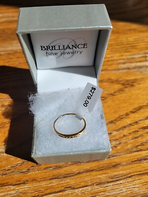 #ad 10 K Gold Band Ring Size 5 $100.00