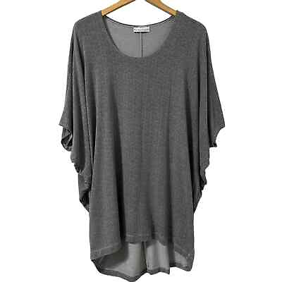 #ad Bryn Walker Top Size Small Jersey Knit Oversized Tunic High Low Dolman Shirt USA $27.00