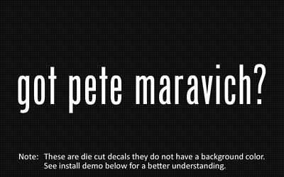 #ad 2x got pete maravich? Sticker Die Cut Decal vinyl $4.99