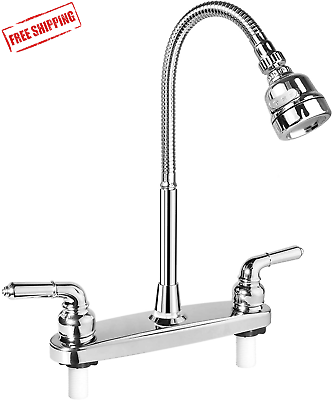 #ad RV Kitchen Sink Faucet with Flexible Arc Rotatable Sprayer Camper Motorhome $30.52