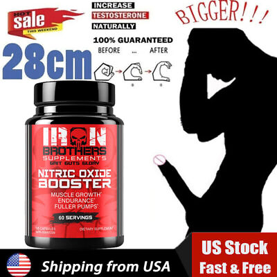#ad L Arginin 120 Capsules Nitric Oxide Testosteron Booster Men#x27;s Health Support $13.94