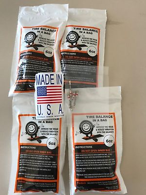 #ad 4 6 ounce bags 6 ounce tire balance beads MADE IN USA FREE SHIPPING $22.99