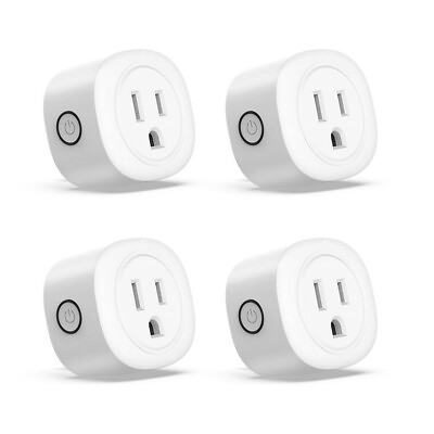 #ad 4Pack Smart Plug Wifi Switch Socket Outlet Compatible with Alexa GoogleAssistant $24.99