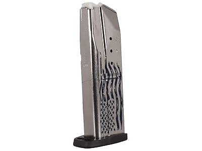 Smith amp; Wesson SD9 SD9VE 10 Round 9mm Magazine Engraved Distressed US Flag Wave $54.95
