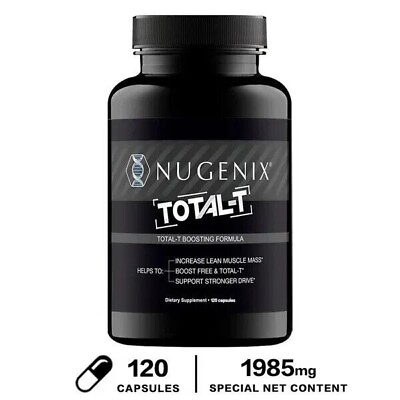 #ad Nugenix Total T Natural Testosterone Booster for Men 120 Capsules US Seller $46.98