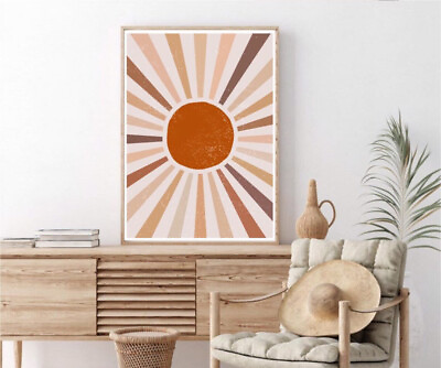#ad Sun Light Abstract Poster Premium Quality Choose your Size AU $26.90