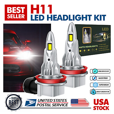 #ad 2X 6000K H11 LED Headlight High low Beam Bulbs 200W For Nissan Maxima 2009 2018 $17.99