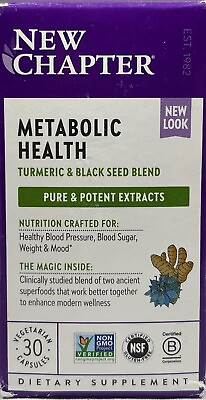 #ad New Chapter Metabolic Health 30 Capsules CHOOSE EXPIRATION $24.95