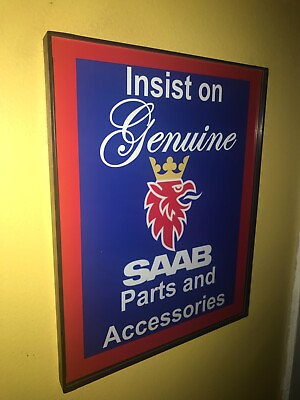 #ad Saab GenParts Motors Auto Garage Man Cave Advertising Sign $27.99