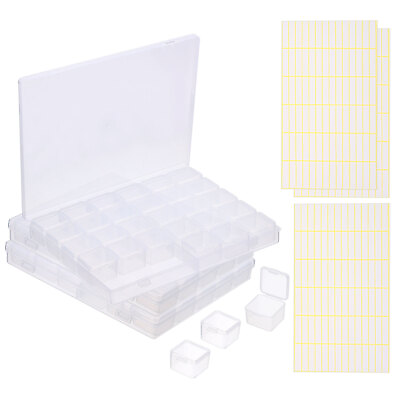 #ad 8x7x1.1 Inch Bead Storage Containers Box with 90 Pack Mini Box 3 Sheet Label AU $45.40