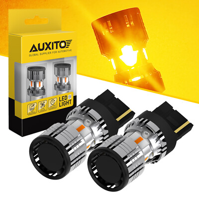 #ad AUXITO 7440 LED Turn Signal Amber Light Bulbs With Load Resistor CANBUS 2Pcs $22.99