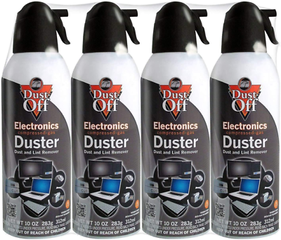 Falcon Dust Off Electronics Compressed Gas Duster 10oz 4 Pack $26.19