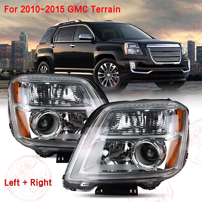 #ad Pair For 2010 2015 GMC Terrain Left Right Headlights Headlamps Replacement Amber $114.00