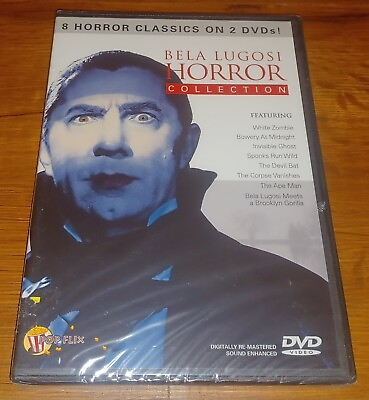 #ad Bela Lugosi Horror Collection DVD 2009 2 Disc Set 8 Horror Classics New $7.99