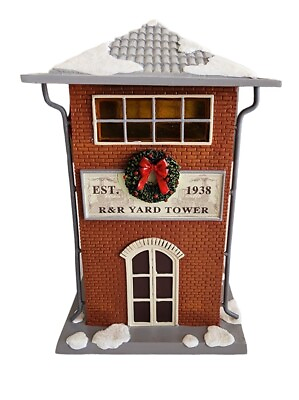#ad Hawthorne Village Track Side Yard Tower Railroad Train Christmas Layout Building $28.00